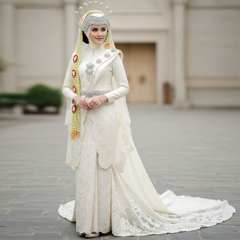 Elegant Busana Melayu Wedding Dress | Traditional Bridal Attire Elegant Busana Melayu Wedding Dress | Traditional Bridal Attire
