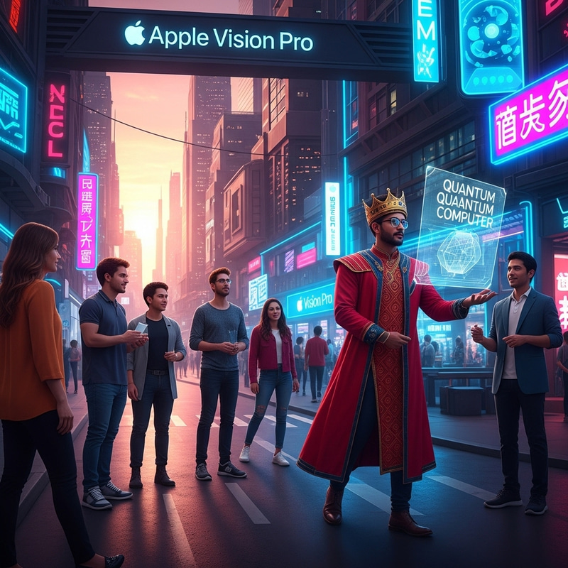 Embracing Quantum Computing in Apple Vision Pro Cityscape