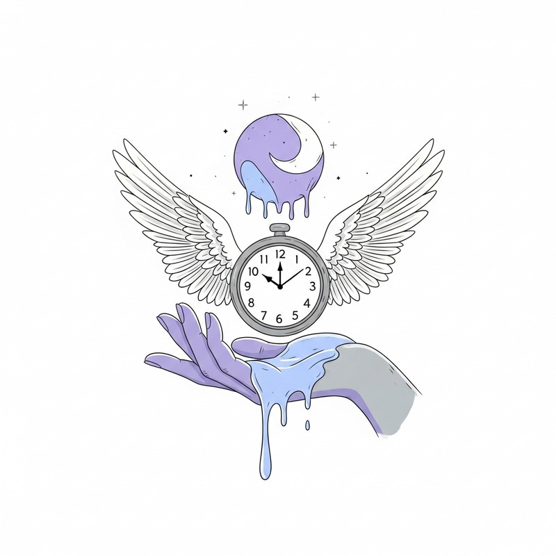 Ethereal Death Doula Services Art | Dreamlike Clock Wings Ethereal Death Doula Services Art | Dreamlike Clock Wings