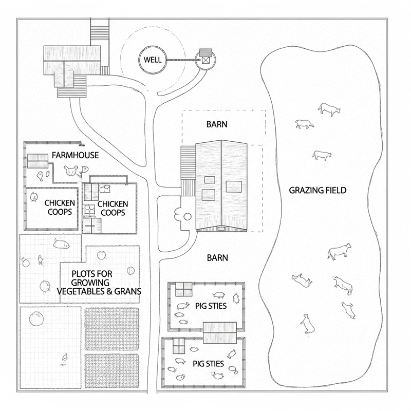 Small Farm Layout: Plan for a Modest Farm