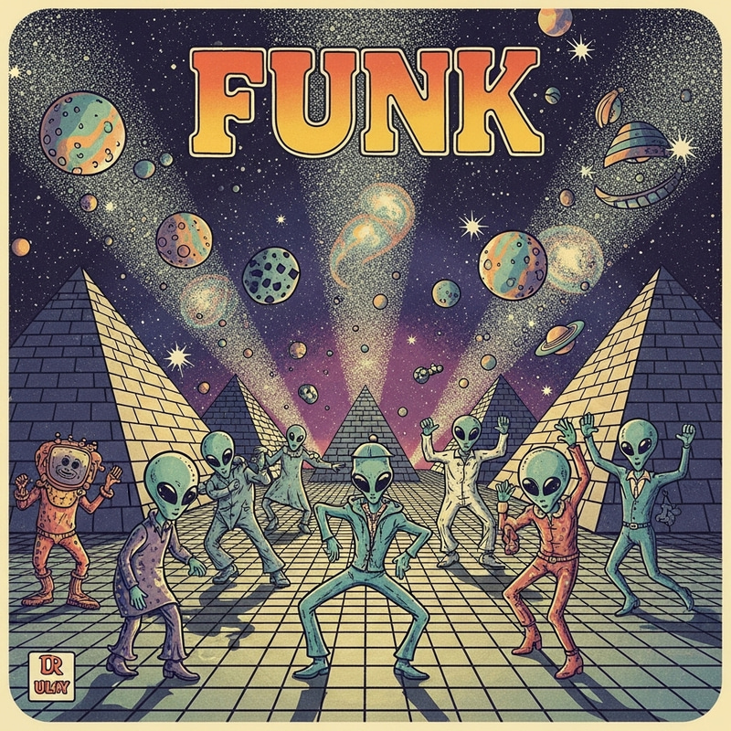 Intergalactic Funkadelic Aliens Grooving: Cosmic Dance Floor