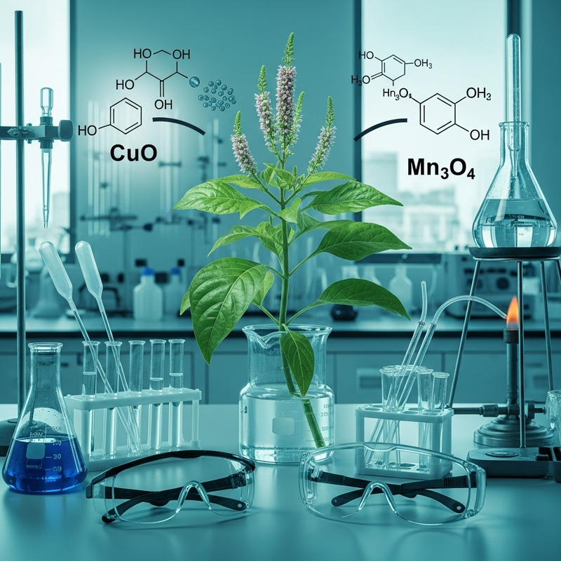 Green Synthesis of CuO and Mn3O4 Nanoparticles from Justicia Adhatoda Plant Green Synthesis of CuO and Mn3O4 Nanoparticles from Justicia Adhatoda Plant