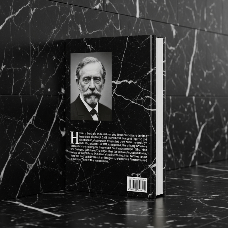 Author Photo on Black Marble Stone Book - Realistic Details & Textures Author Photo on Black Marble Stone Book - Realistic Details & Textures