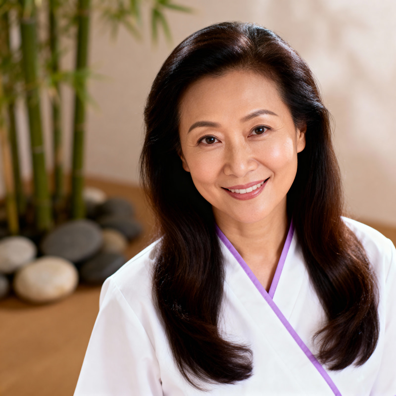 Serene Headshots of a Skilled Massage Therapist Serene Headshots of a Skilled Massage Therapist