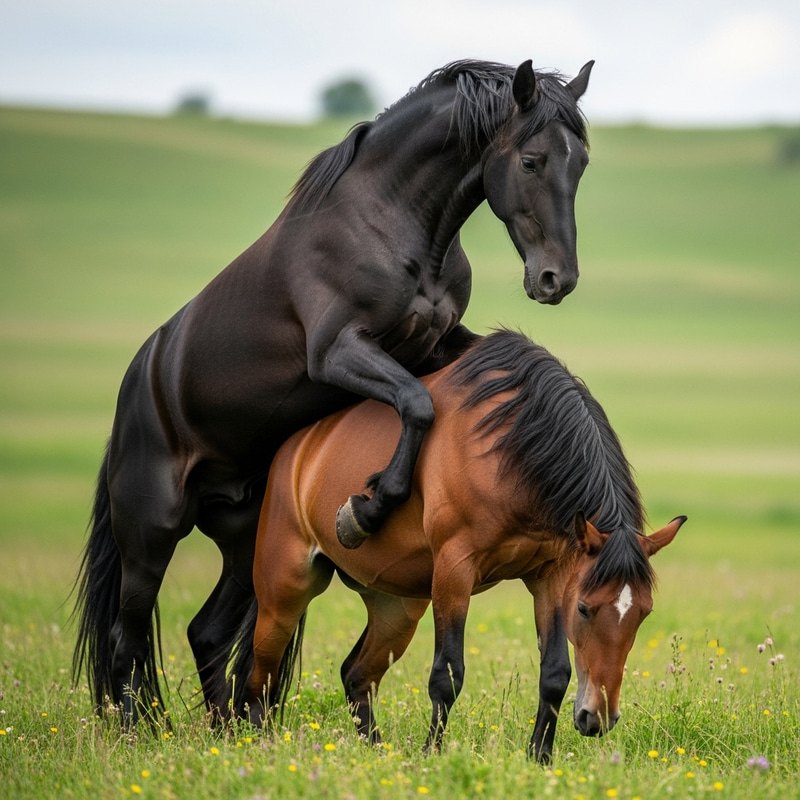 Horse Mating Behavior in the Wild