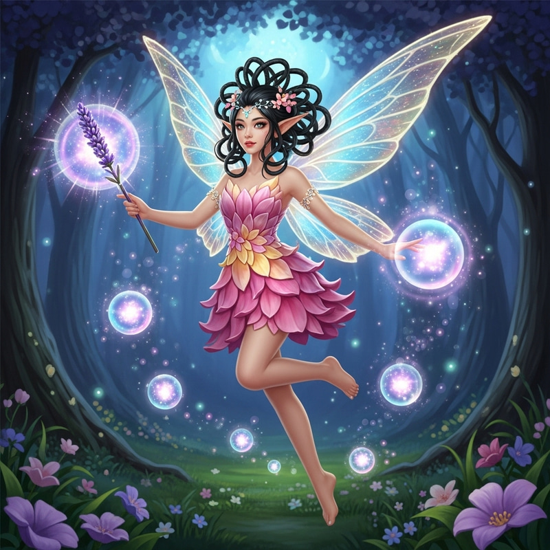 Powerful Fairy with Shimmering Wings Powerful Fairy with Shimmering Wings