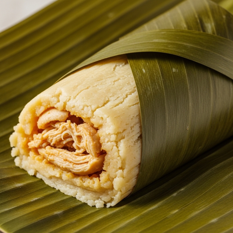 Chicken Tamale in Banana Leaf Recipe