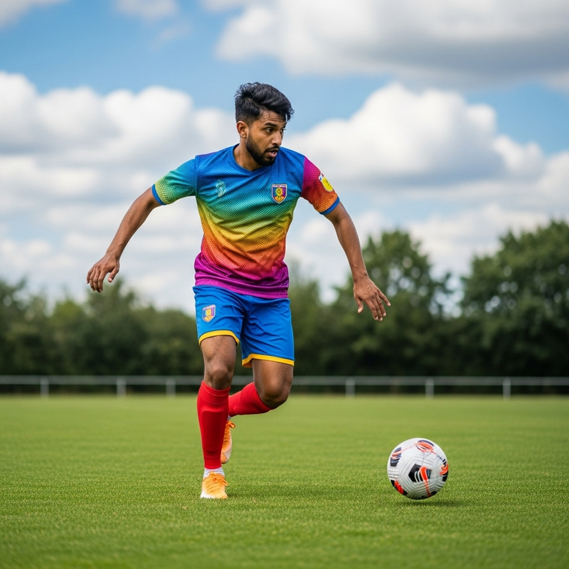 South Asian Football Player in Action | Pro Player South Asian Football Player in Action | Pro Player