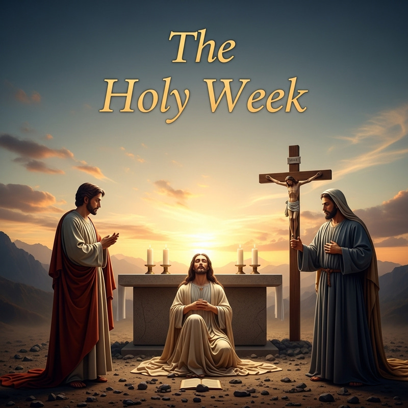 Spiritual Serenity of Holy Week | Peaceful Biblical Imagery Spiritual Serenity of Holy Week | Peaceful Biblical Imagery
