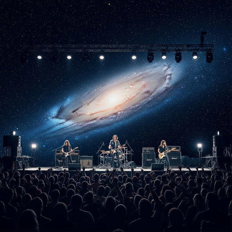 Rock Concert in Space | Ethereal Stars Music Performance Rock Concert in Space | Ethereal Stars Music Performance