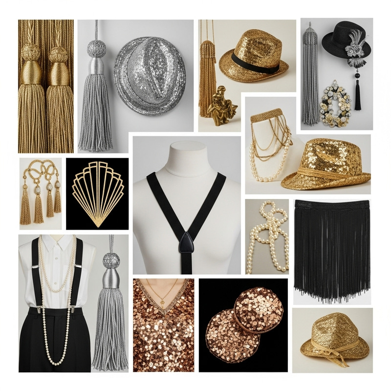 Glamorous 1920s & 1930s Dance Showcase Fashion Mood Board | Elegant Vintage Style