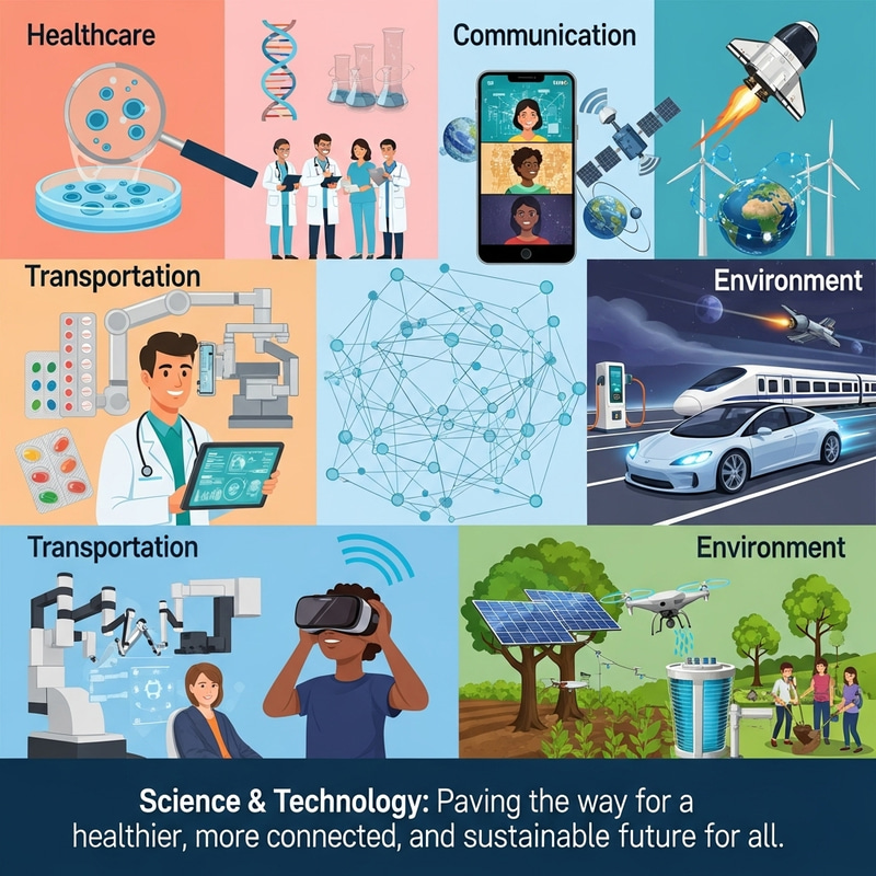 Science & Technology: Enriching Human Life - Poster Design