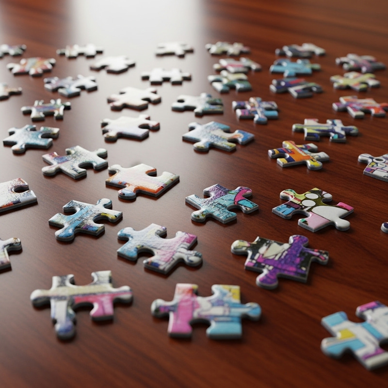 Vibrant Abstract Jigsaw Puzzle Pieces Collection Vibrant Abstract Jigsaw Puzzle Pieces Collection