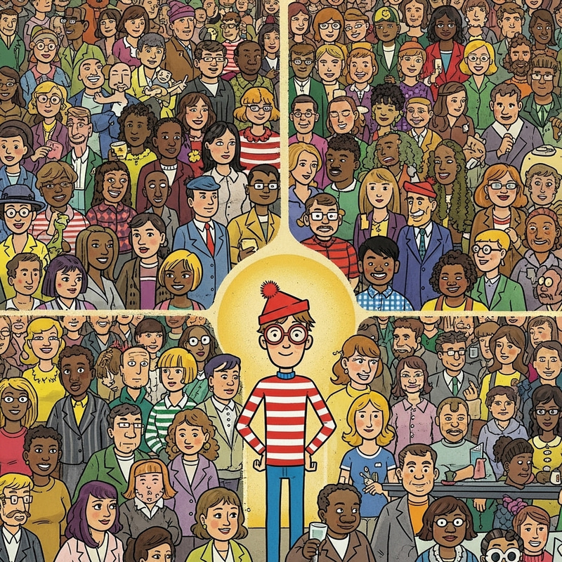 Whimsical 'Where's Waldo' Style Images | Detailed & Colorful Illustrations