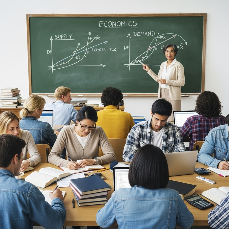 Diverse Economics Class in Session Diverse Economics Class in Session