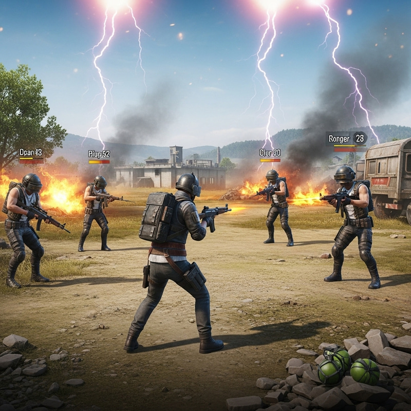 Battleground Mobile India 1 vs 4 Clutches: Intense Showdown Battleground Mobile India 1 vs 4 Clutches: Intense Showdown