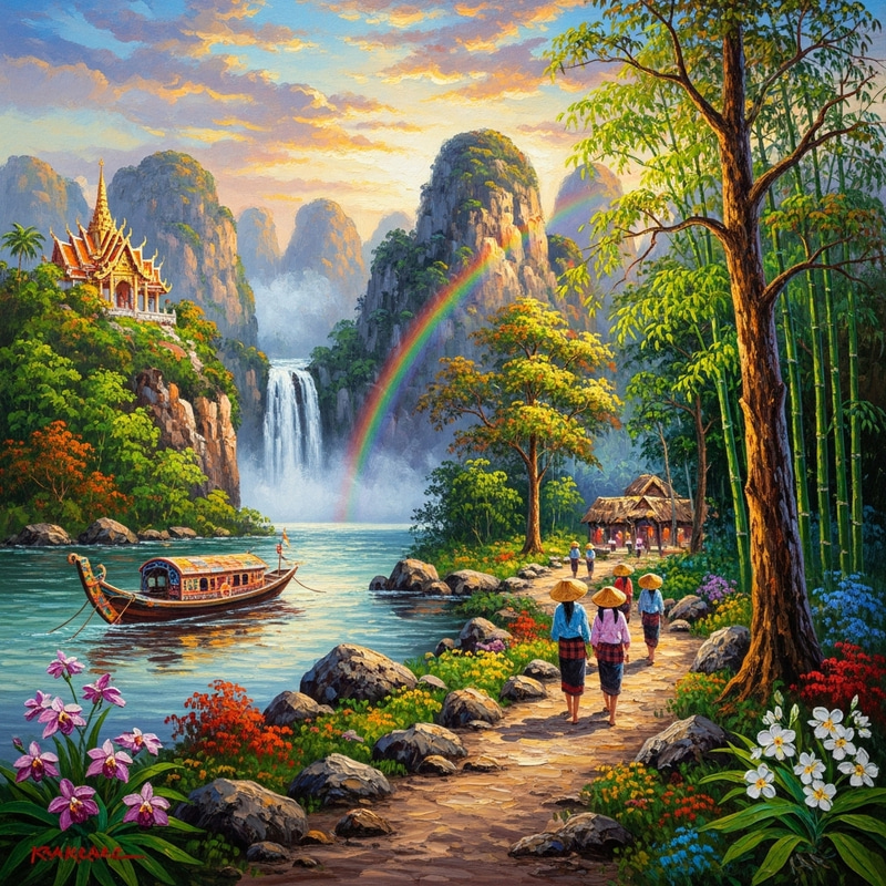 Vibrant Daang Kalikasan Trail Painting in Mangatarem, Pangasinan