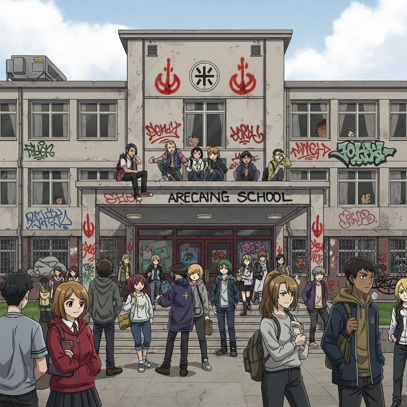 Rebellious Atmosphere at a Gritty School Rebellious Atmosphere at a Gritty School