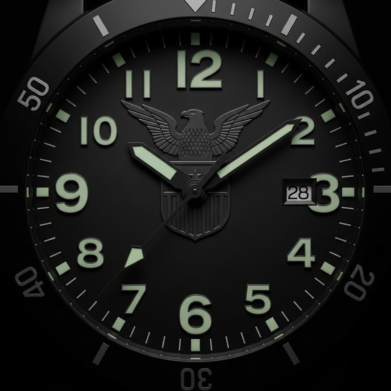 Israeli Military Watch Face with Mossad Insignia