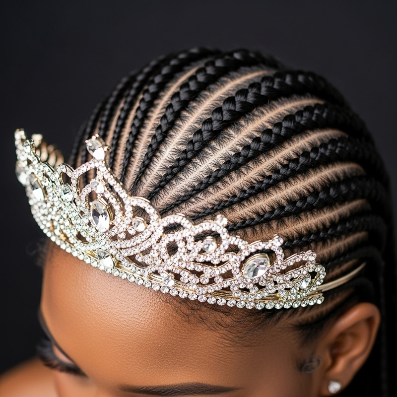 Nagô Braids with Tiara - Stylish African Braiding Nagô Braids with Tiara - Stylish African Braiding
