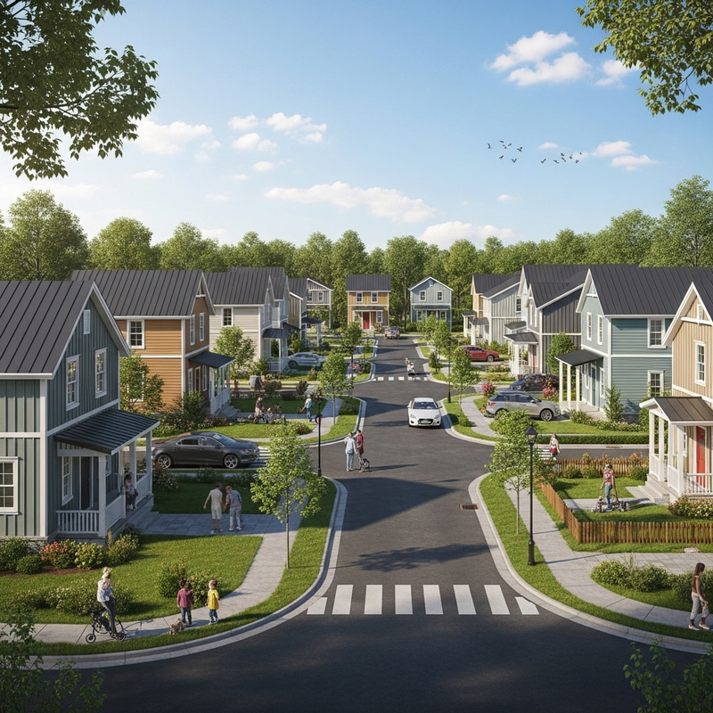 Tranquil Neighborhood with Unique Homes | Serene Community