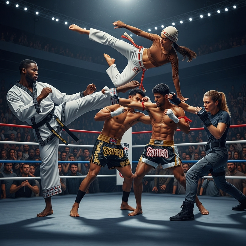 Unique Warriors in No-Holds-Barred Combat Spectacle Unique Warriors in No-Holds-Barred Combat Spectacle