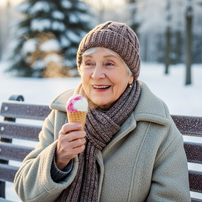 Grandma Ice Cream Chilling