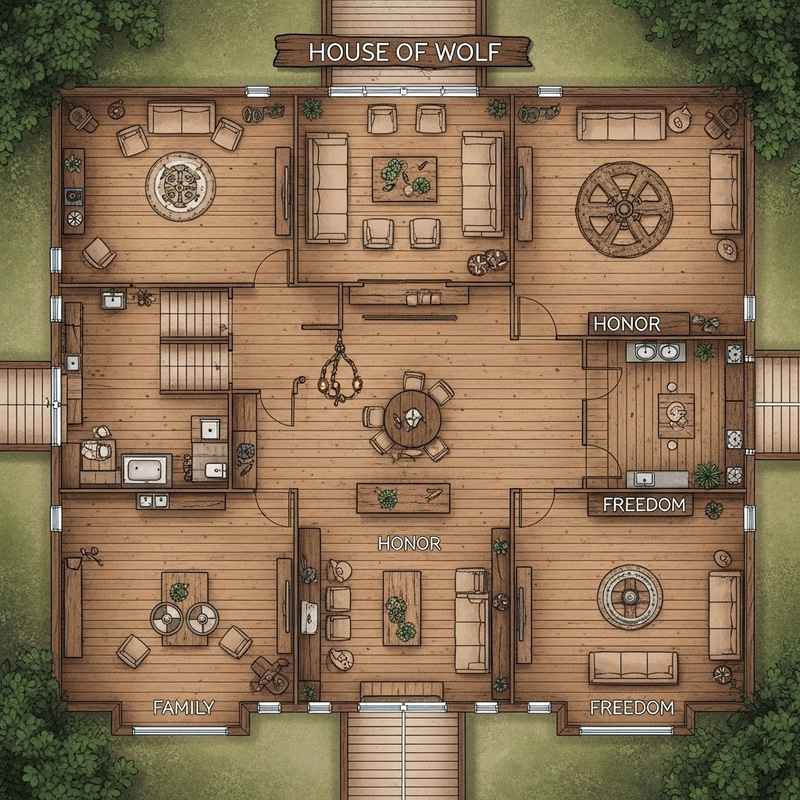 House of Wolf: Scandinavian Quarters for Viking Spirit House of Wolf: Scandinavian Quarters for Viking Spirit