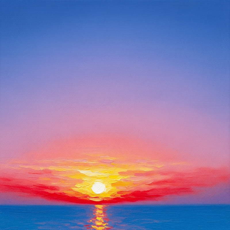 Impressionist Sunset: A Vibrant Evening Scene Impressionist Sunset: A Vibrant Evening Scene