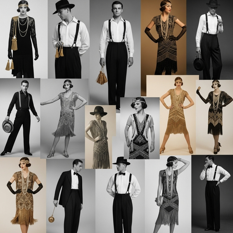 Captivating 1920s & Early 1930s Fashion Mood Board: Dance Showcase Attire