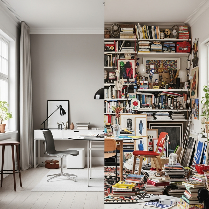 Clutter vs Minimalism: An Engaging Visual Dichotomy Clutter vs Minimalism: An Engaging Visual Dichotomy