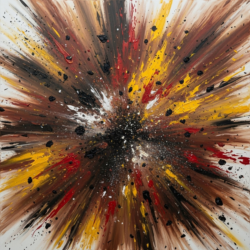 Dust Explosion Abstract Expressionism Art