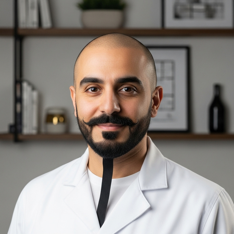 Portrait of Arab Interior Designer | Professional Artist Depiction