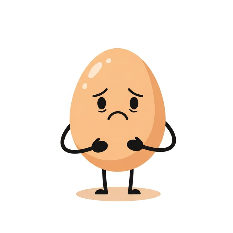 Sad Egg - Expressive Image