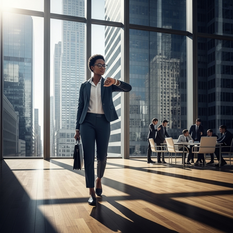 Successful Businesswoman in Professional Environment Successful Businesswoman in Professional Environment