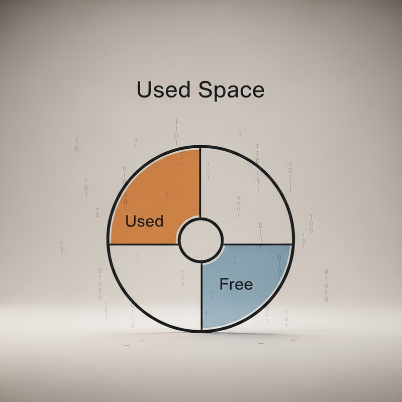 Disk Space, Minimalistic Aesthetics Disk Space, Minimalistic Aesthetics