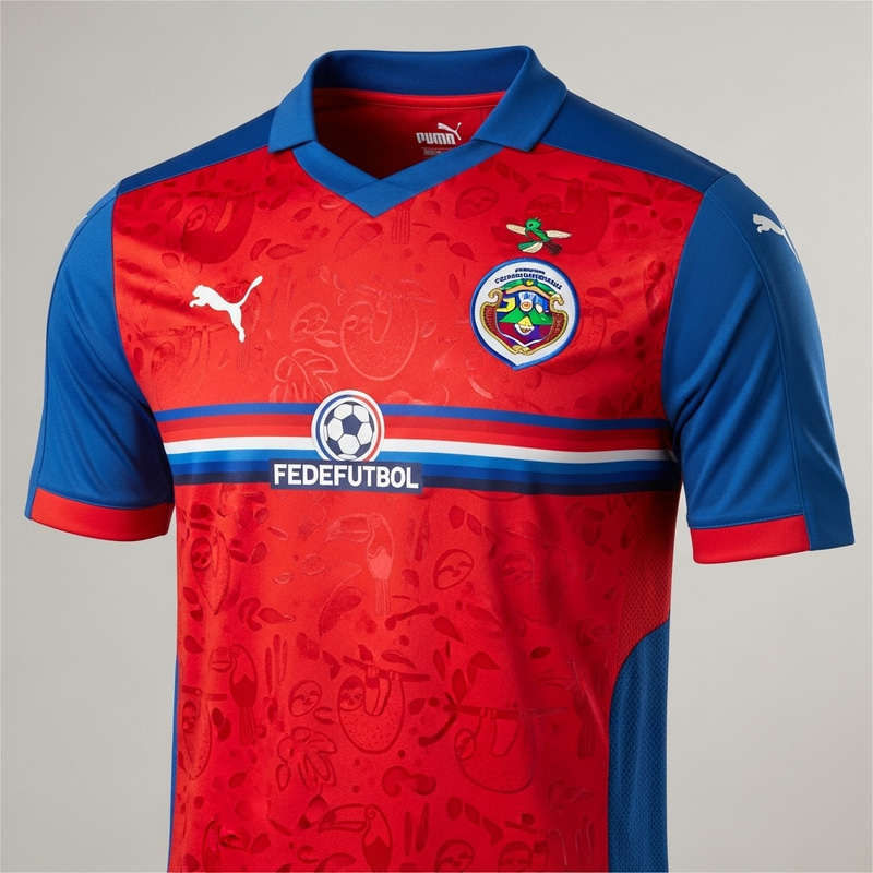 Innovative Costa Rica National Football Team Jersey Design