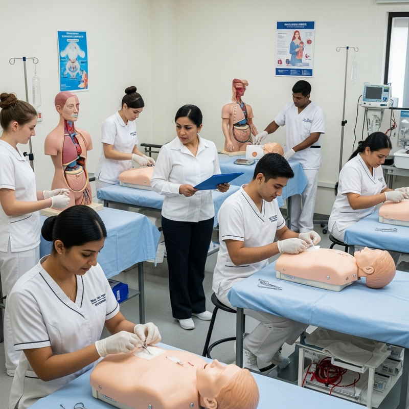 Nursing Class in Mexico | Diverse Healthcare Learning Environment