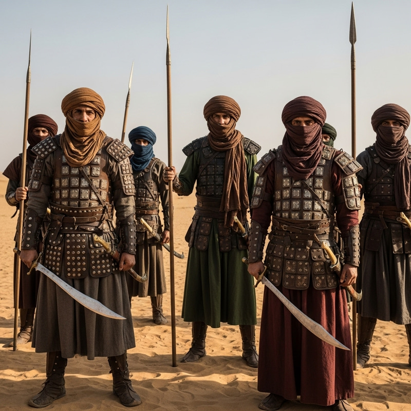 Ancient Arabian Warriors: Weathered Middle-Eastern Heroes