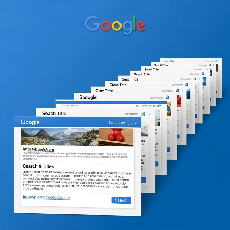 Google Logo Displayed Among Websites | Digital Marketing Showcase