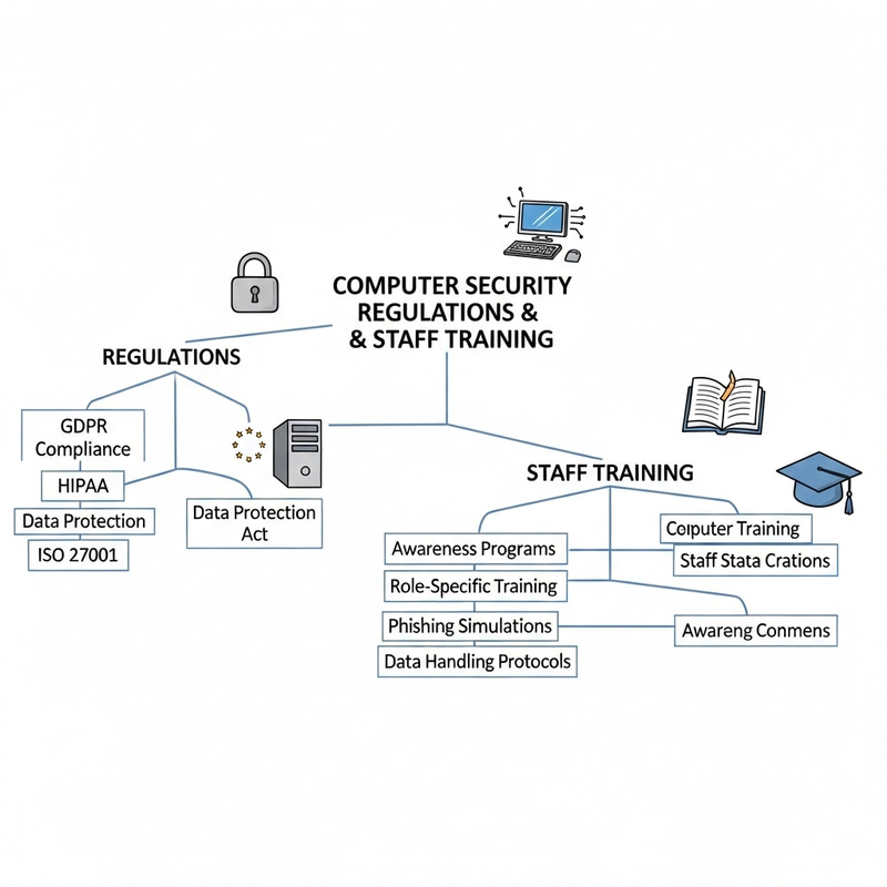 Creative University Style InfoSec Regulations: Staff Training Concept Map