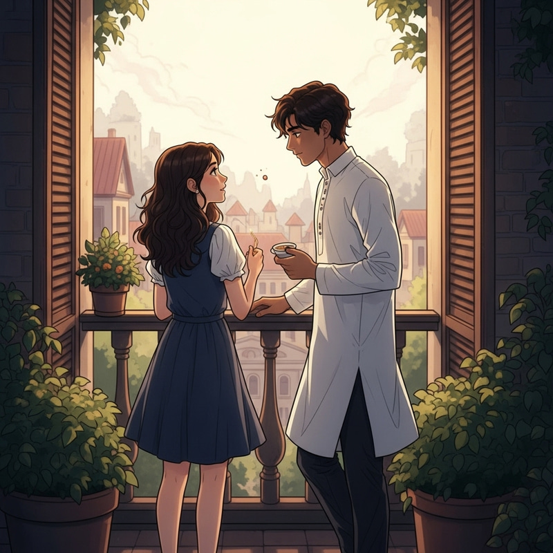 Fairy Tale Romance: Enchanted Balcony Scene