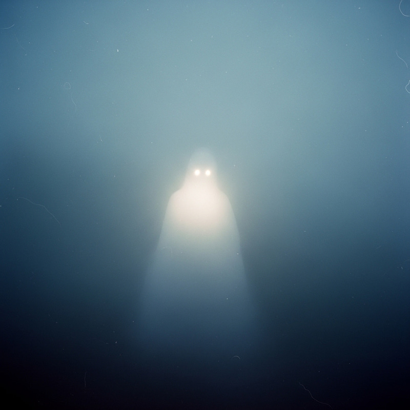 Mysterious Figure in Dense Fog | Soft Edges and Ethereal Glow Mysterious Figure in Dense Fog | Soft Edges and Ethereal Glow