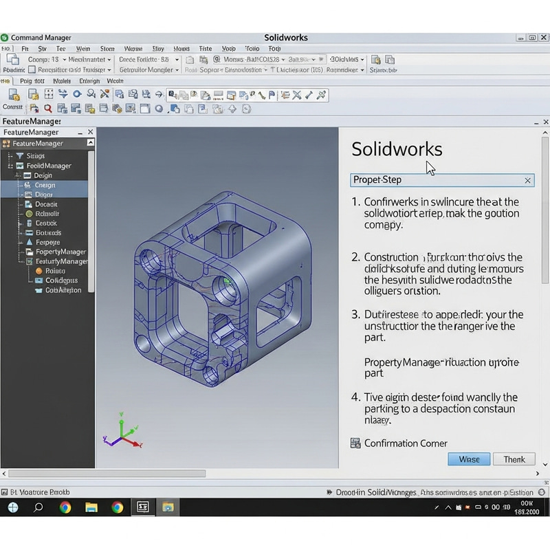 Solidworks Formation Tutorial: Step-by-Step Design Solidworks Formation Tutorial: Step-by-Step Design