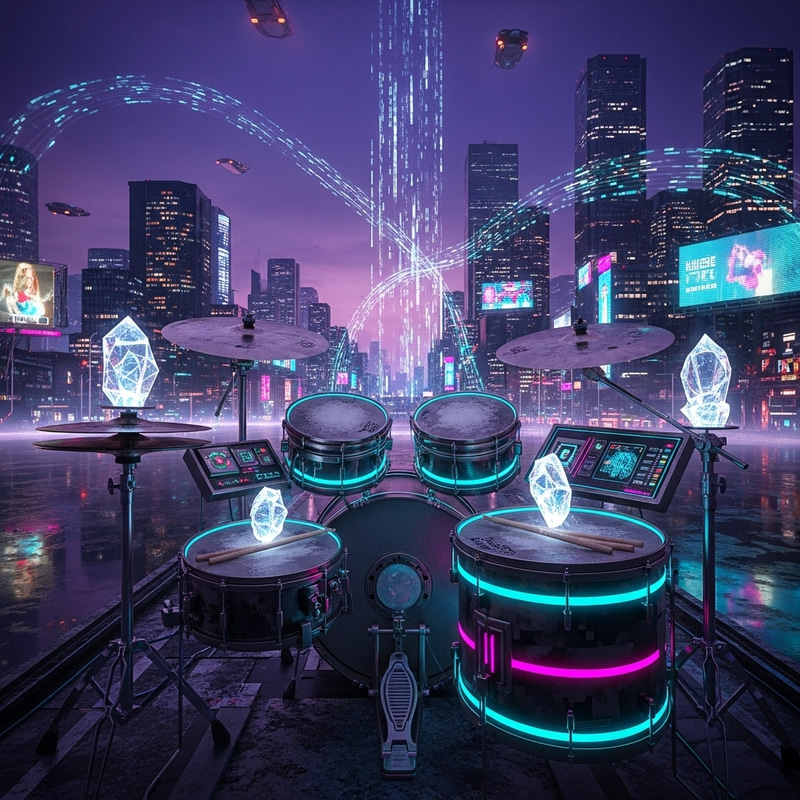 Cyberpunk Drums - Cityscape Neon Beat Cyberpunk Drums - Cityscape Neon Beat