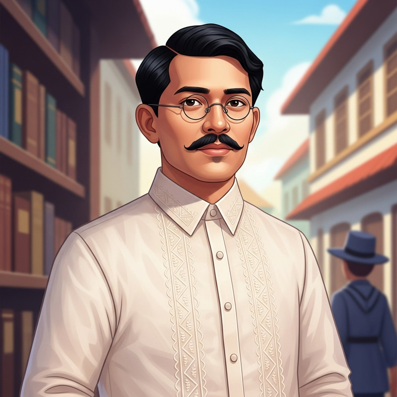 Jose Rizal Digital Art - Illustration of Filipino Historical Figure