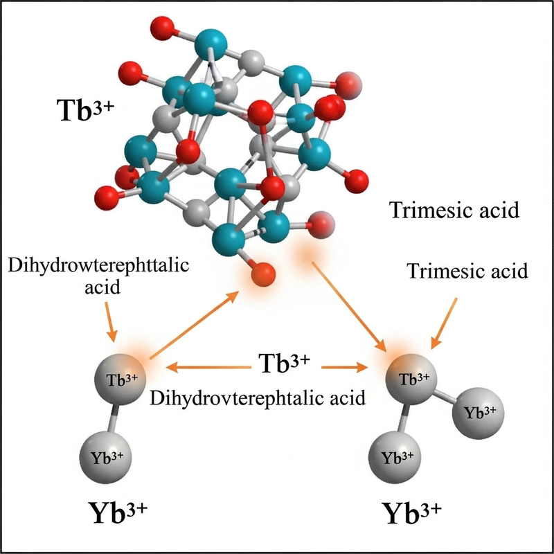 Dihydroxyterephthalic Acid & Trimesic Acid MOF with Tb3+ and Yb3+ Lanthanide Ions Dihydroxyterephthalic Acid & Trimesic Acid MOF with Tb3+ and Yb3+ Lanthanide Ions