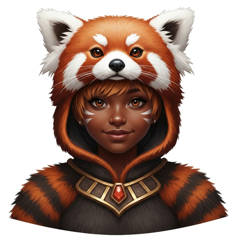 Humanized Red Panda: Young Girl Costume Inspiration