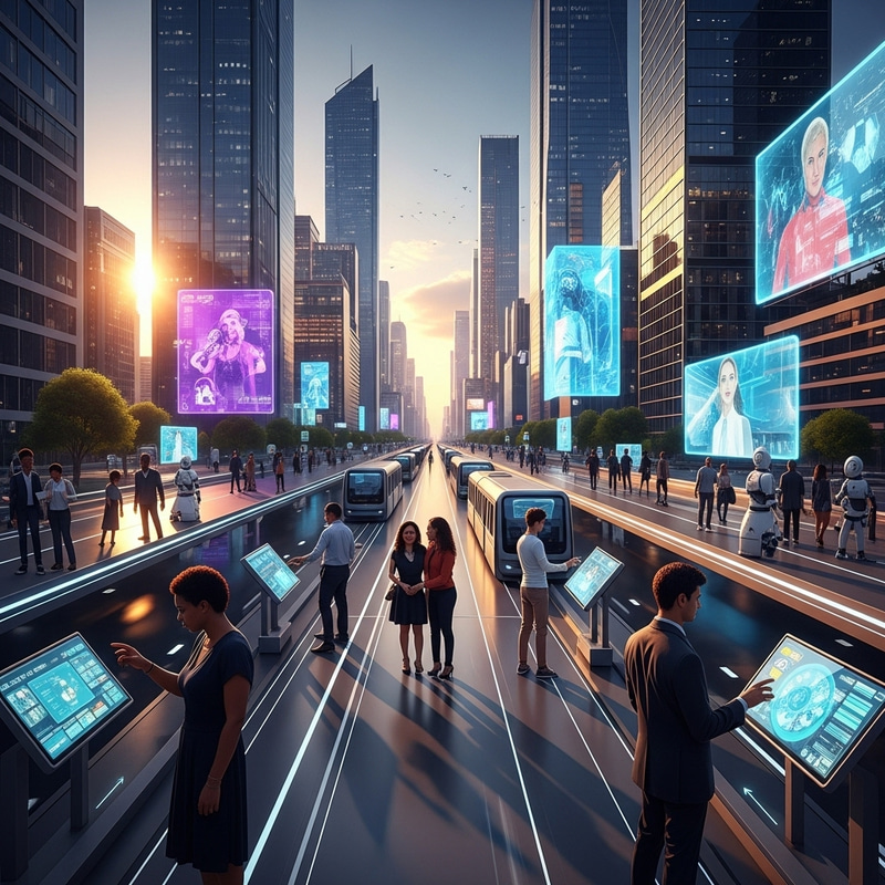 Futuristic Cityscape with Advanced Technology Futuristic Cityscape with Advanced Technology