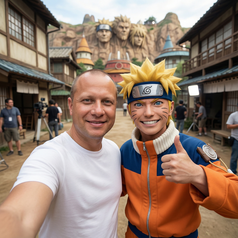 Ultra-Realistic Naruto Selfie with Uzumaki Ultra-Realistic Naruto Selfie with Uzumaki